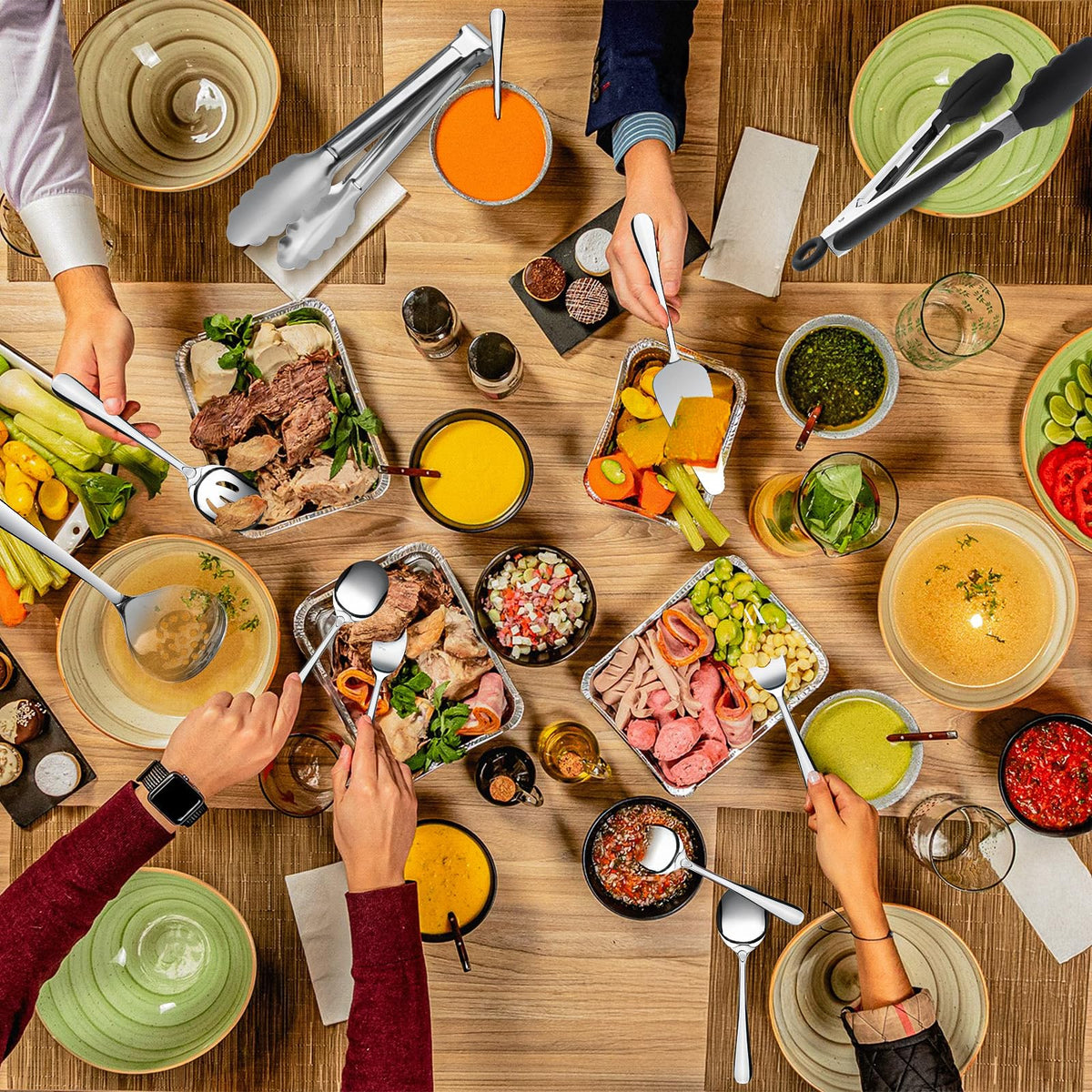 Kzovone polished finish adds elegant presentation to any table.