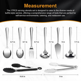 Kzovone stainless steel spoons and slotted spoons offer durable serving options.
