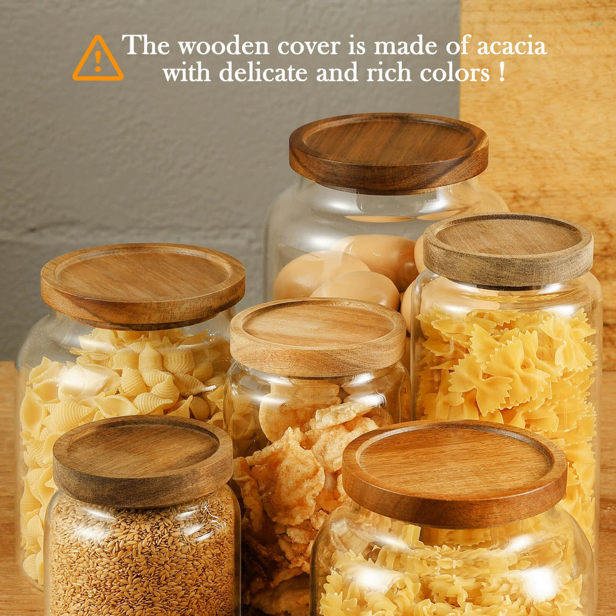 Labina glass jar with silicone seal highlighting freshness and spill protection.