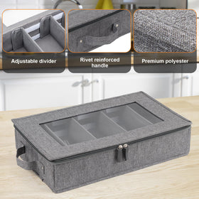 Lafulling flatware storage box collapsible design for easy storage.