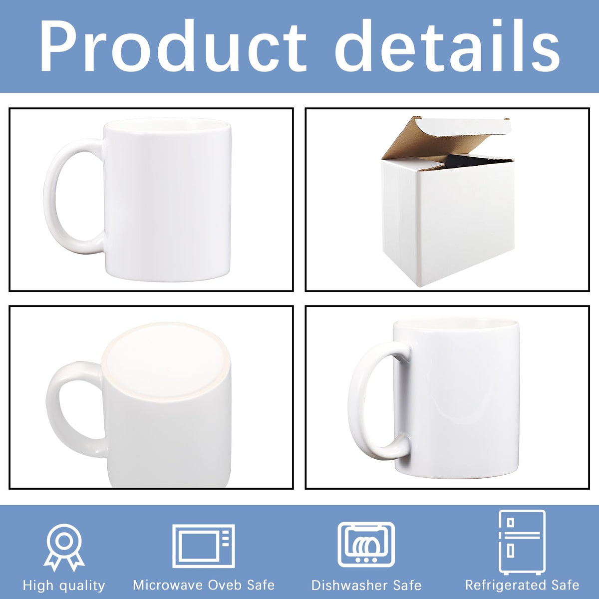 LaiHiulaan mug dishwasher and microwave safe, color-retaining design