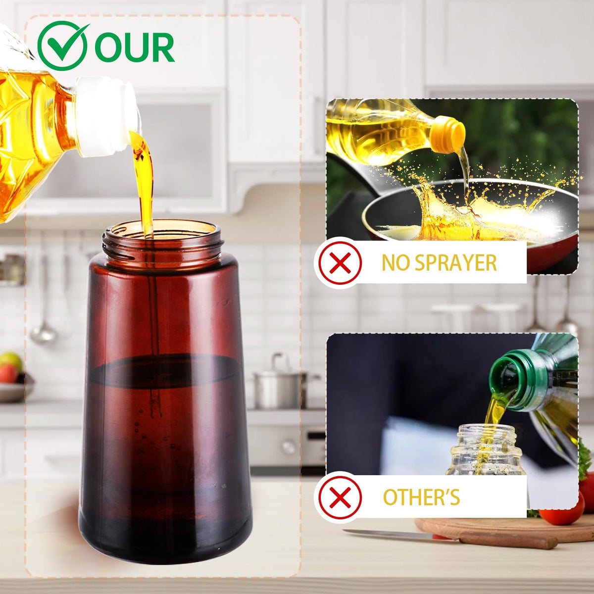 LAKUMIQI easy-intuitive operation with buckle and spray button.