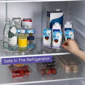 LANDNEOO 10-inch clear lazy susan under sink saves space.