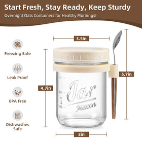 LANDNEOO airtight lid with silicone seal keeps ingredients secure during transport.