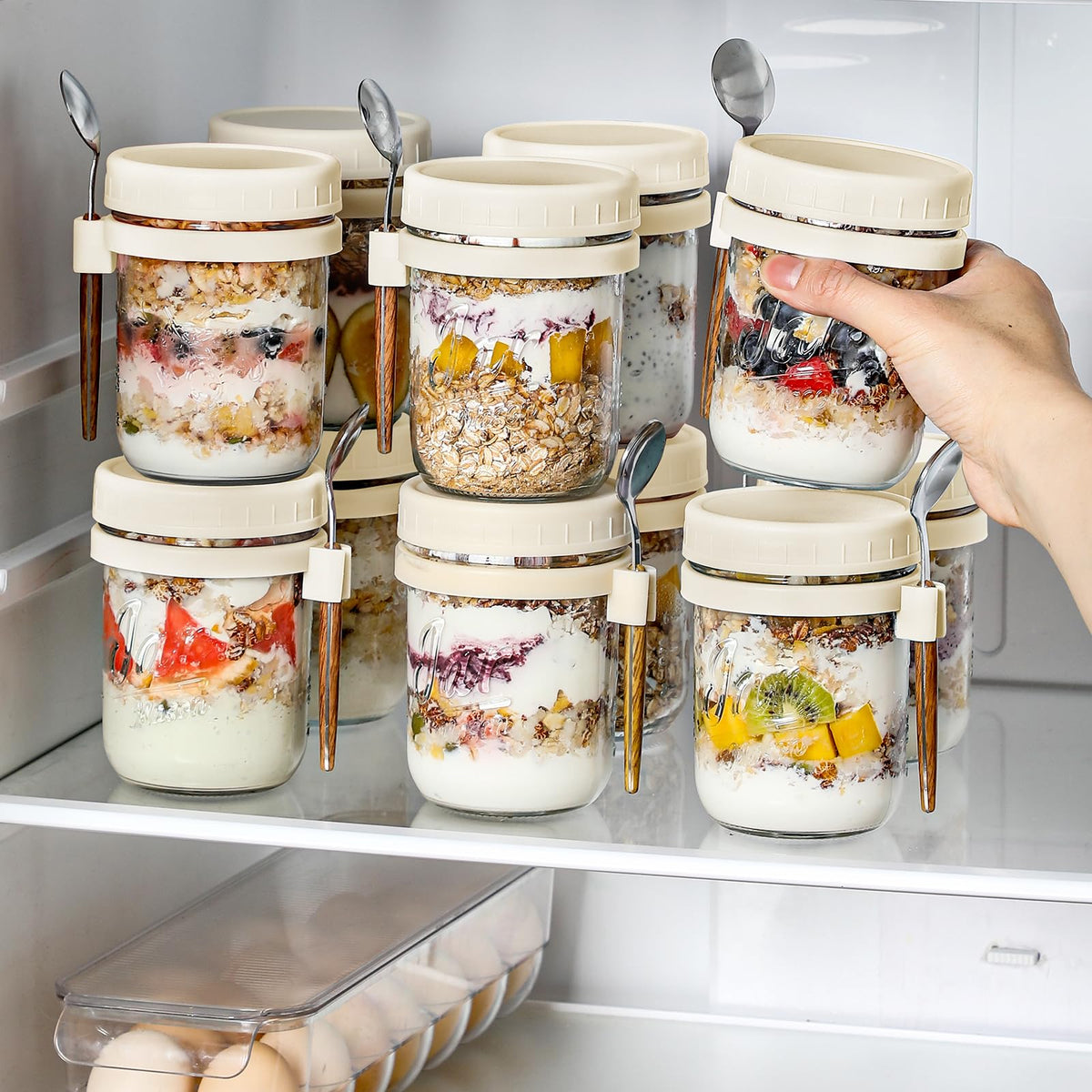 LANDNEOO glass jar proven dishwasher-safe for quick cleanup.