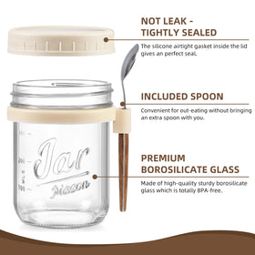 LANDNEOO silicone spoon holder and stainless steel spoon for on-the-go use.