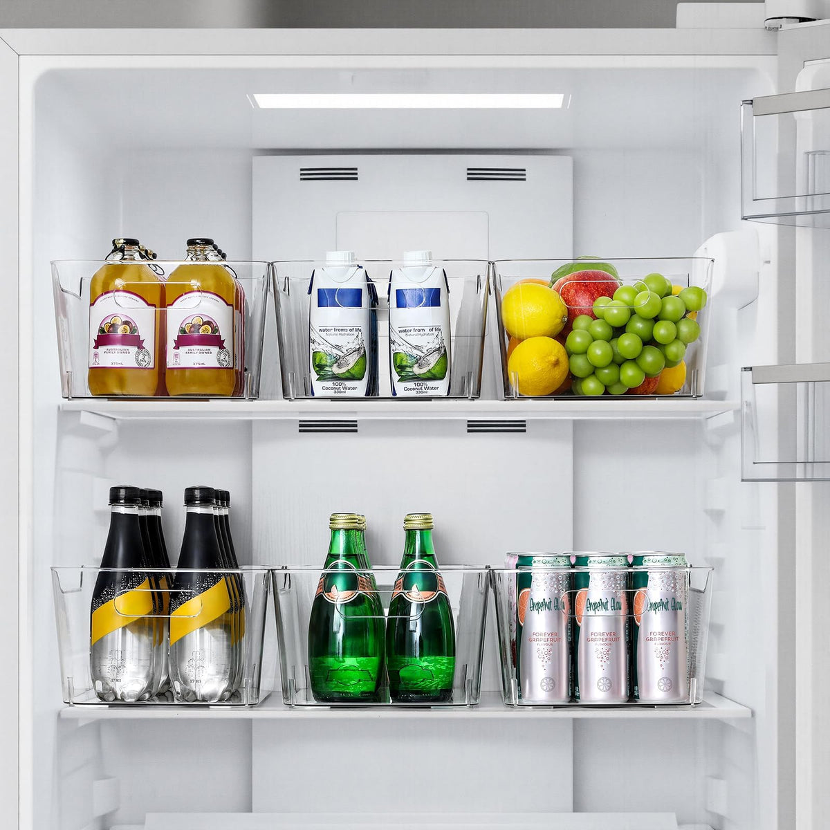 LANDNEOO SOHO pantry organization bin fits snacks, jars, and condiments.