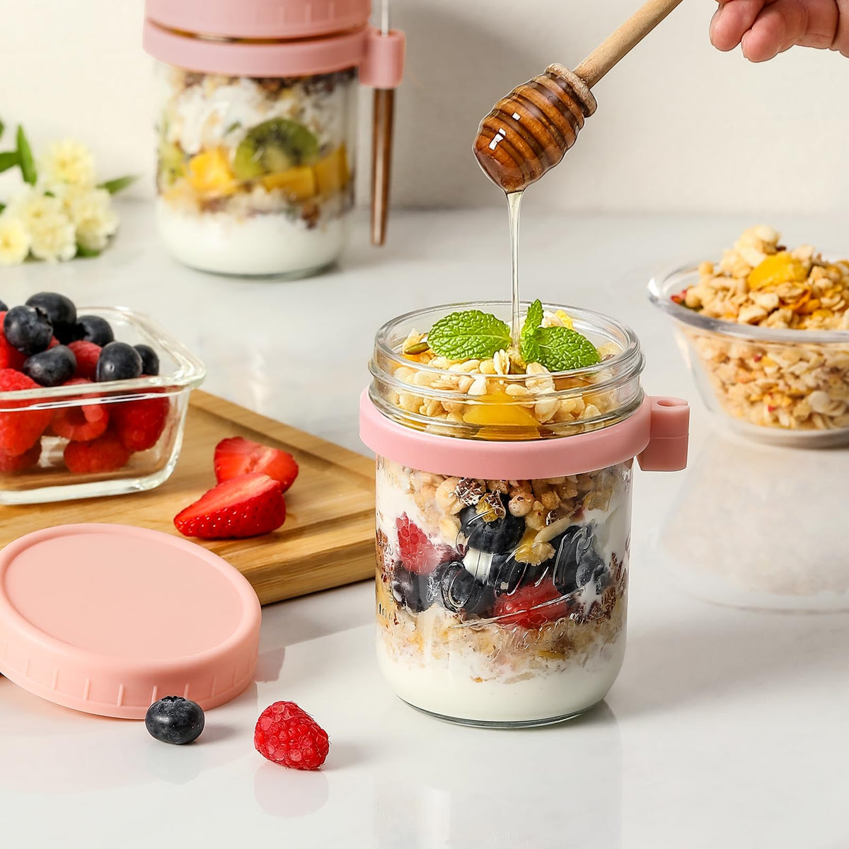 LANDNEOO spoon holder and stainless steel spoon, convenient on-the-go.