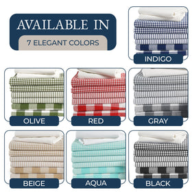 Lane Linen black towels with durable stitching for daily use