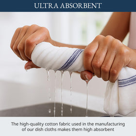 Lane Linen towels hanging loop for convenient drying and storage.