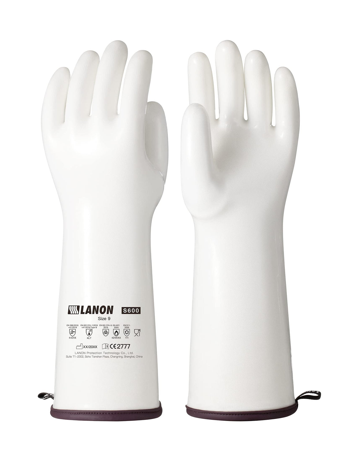 LANON Protection 15-inch silicone oven gloves for safe oven handling