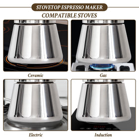 LAOION induction-compatible base for gas, electric, or induction use