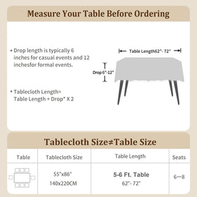 Machine washable Laolitou tablecloth for easy maintenance after gatherings.
