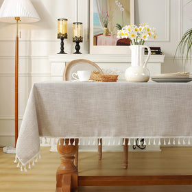 Laolitou rustic tablecloth machine washable with cold water care