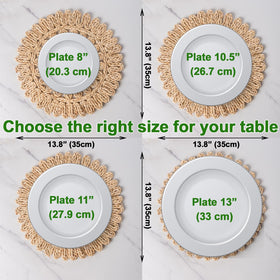 Laquedecraft eco-friendly placemats add farmhouse charm to gatherings.