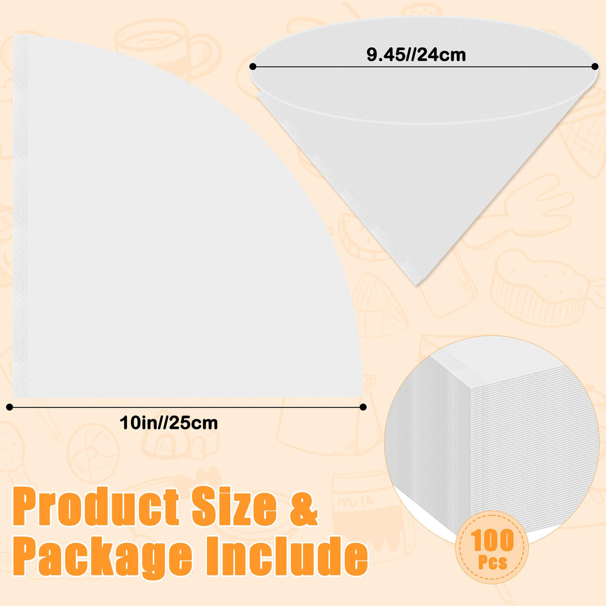 Larbeti cone nonwoven filter funnel for easy sediment removal