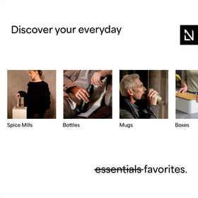 Adjustable ceramic grinder on Lagom for fine to coarse grinding of salts and spices.