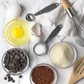 Lartique 4-ounce bowls with clear glass for precise ingredient prep.