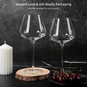 LASTURYCX gift-boxed wine glasses are a refined wedding or housewarming gift