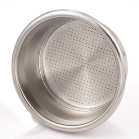 LAUCIPPOS compact 54mm basket fits Breville portafilters for tidy workflow.