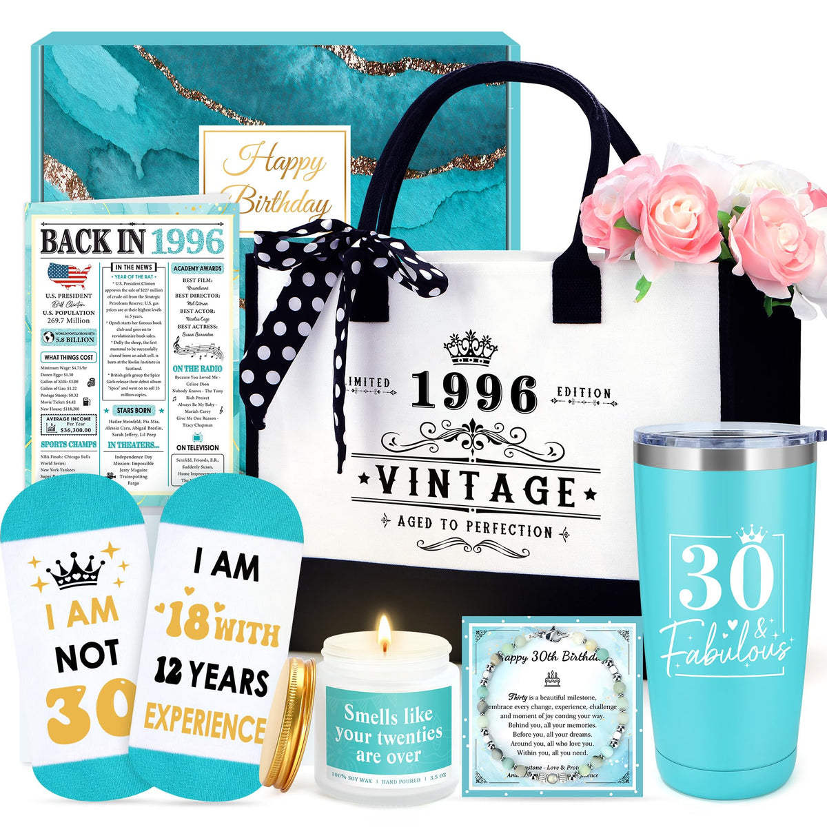 Launrada 30th tote bag with limited edition detail, ideal milestone gifting