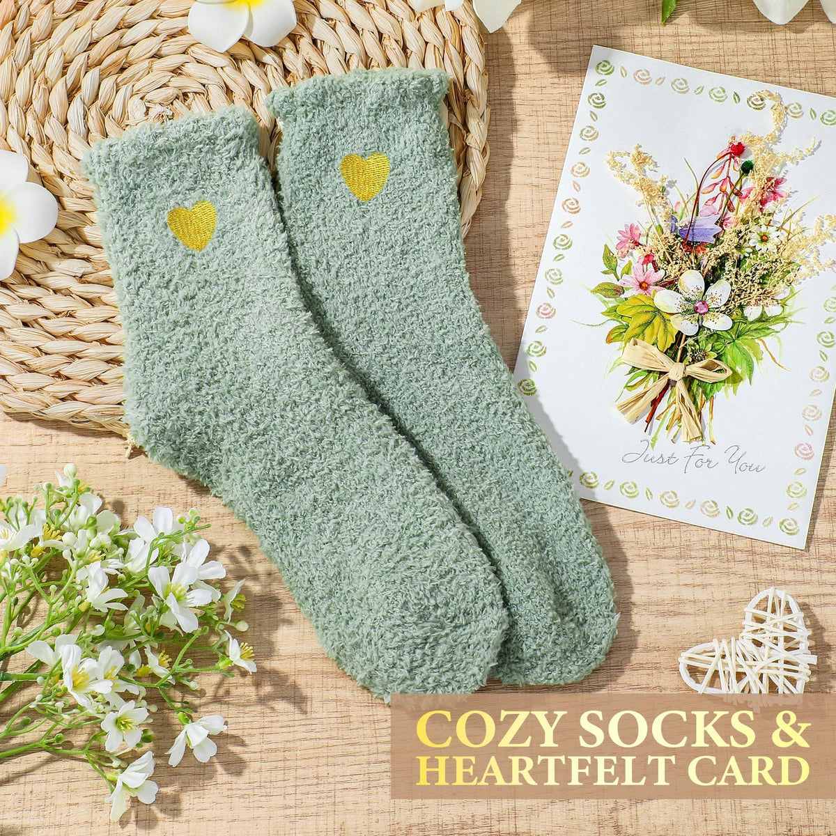 Launrada fuzzy socks keep feet warm and cozy during recovery.