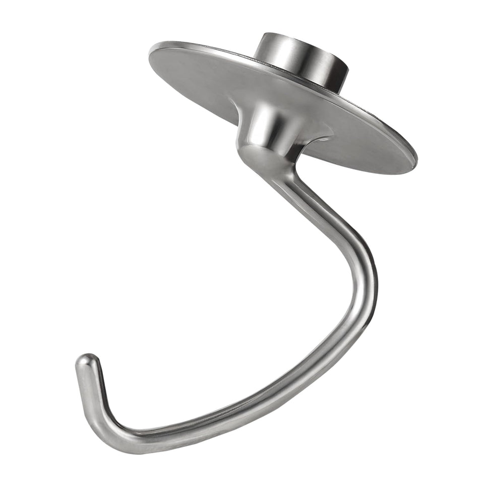 Lawenme dough hook kneads dough smoothly for bread and pizza.