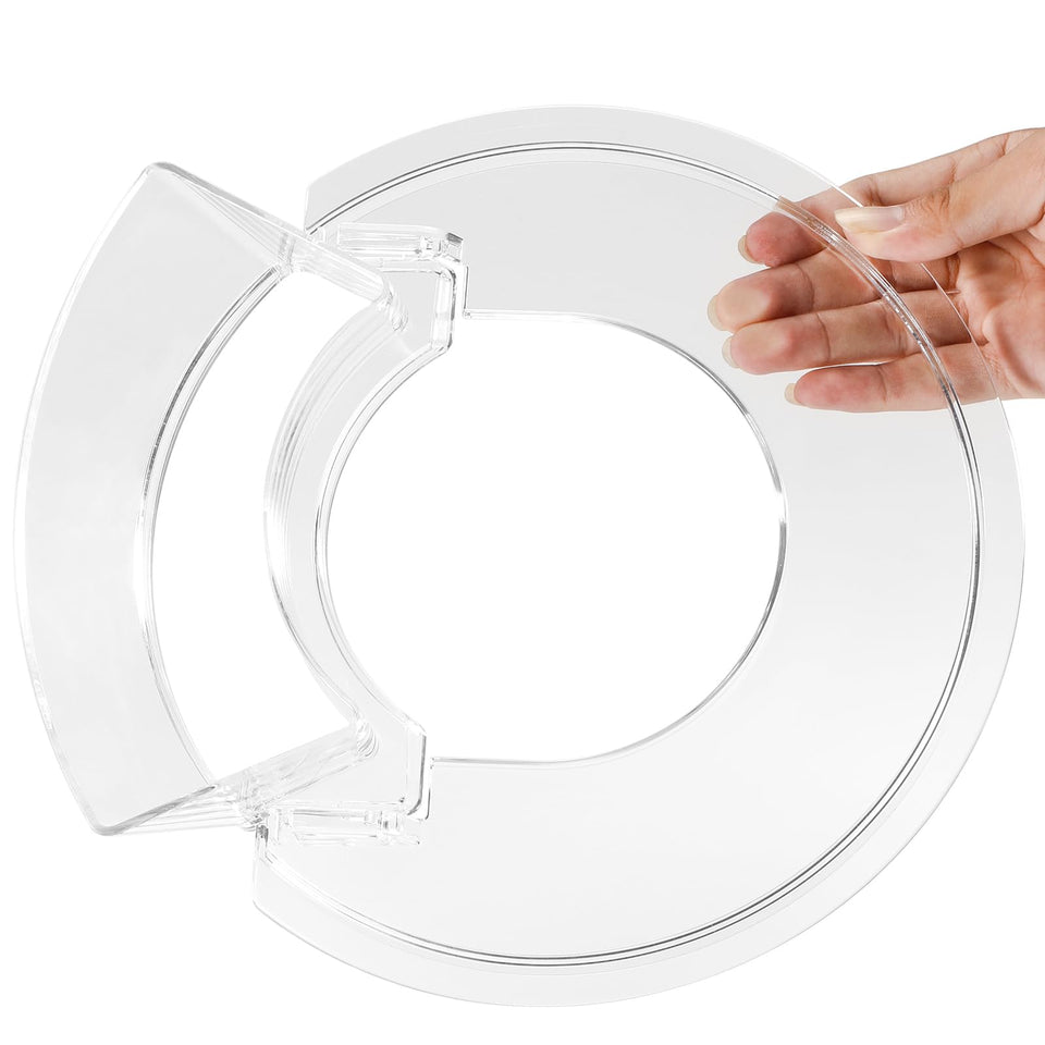 Lawenme pouring shield for KitchenAid 5.5qt Bowl-Lift reduces splashes and improves visibility during mixing.