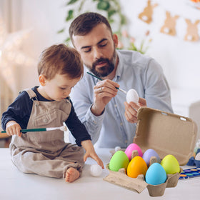 LayHyand blank logo space egg carton for custom branding at markets