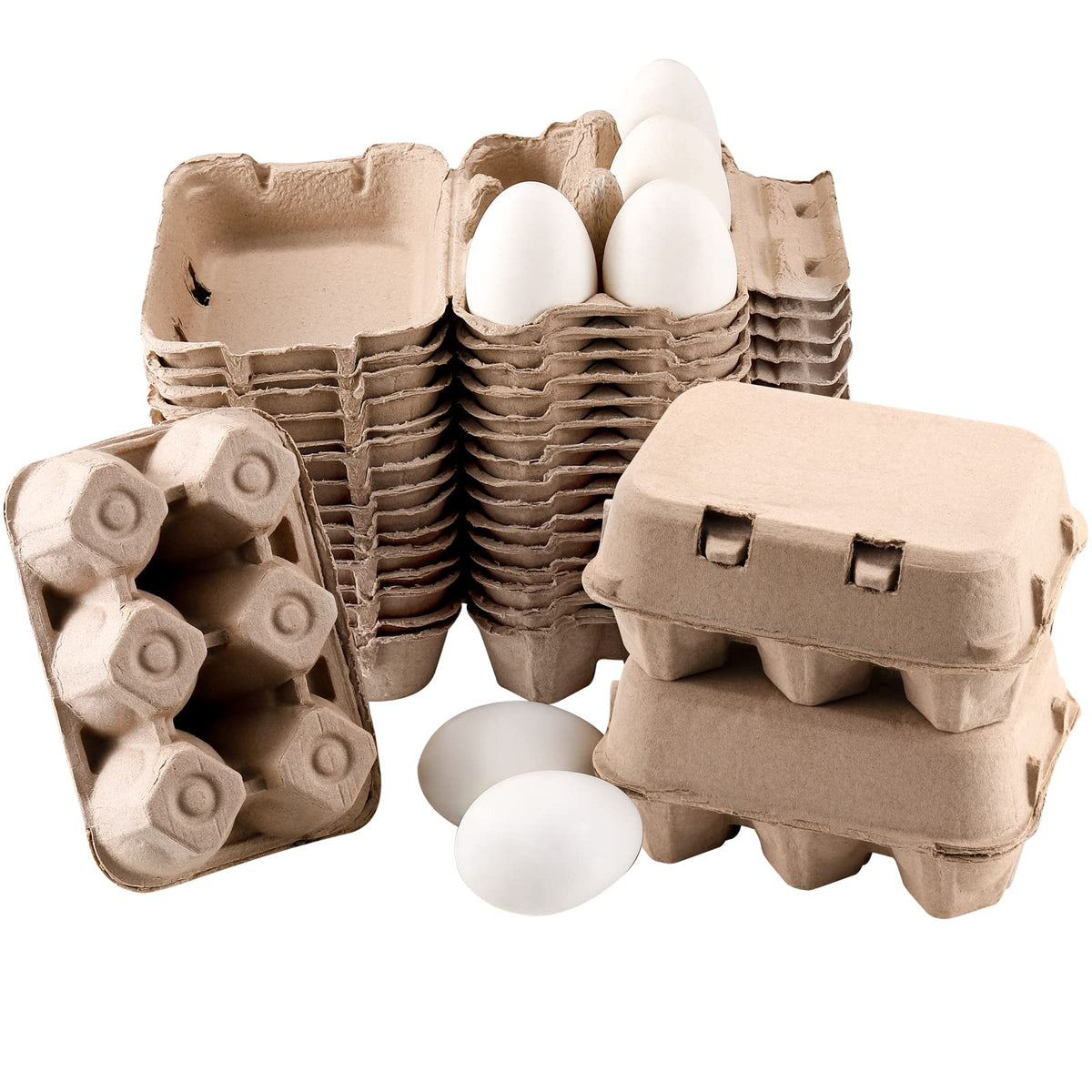 LayHyand Vintage Duck Egg Cartons top view showing durable clamshell