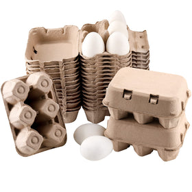 LayHyand Vintage Duck Egg Cartons top view showing durable clamshell