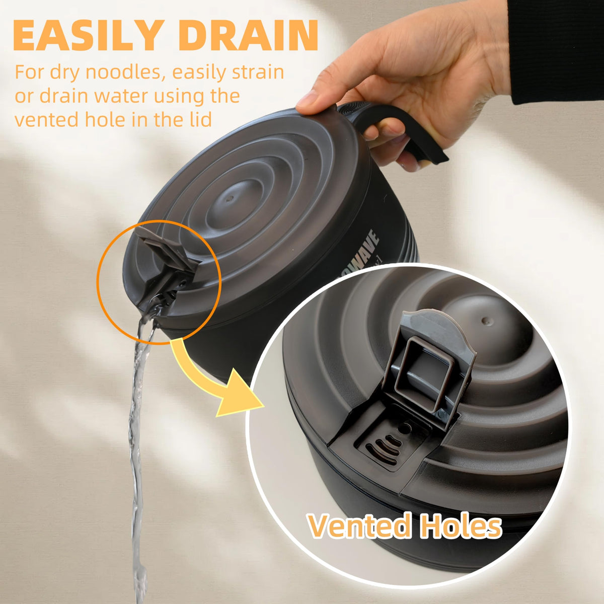 Layron two-set microwave ramen bowl ideal for dorm rooms