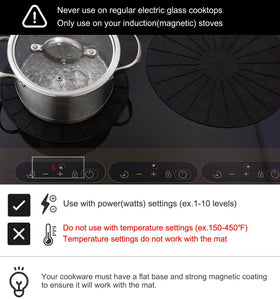 Lazy K induction mat non-slip surface keeps pots from sliding during cooking.