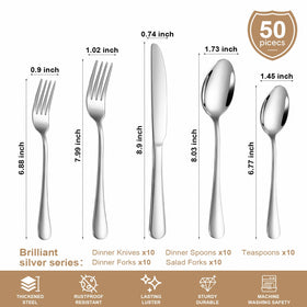 Lazycorner dinner fork highlights balanced weight for comfortable meals.