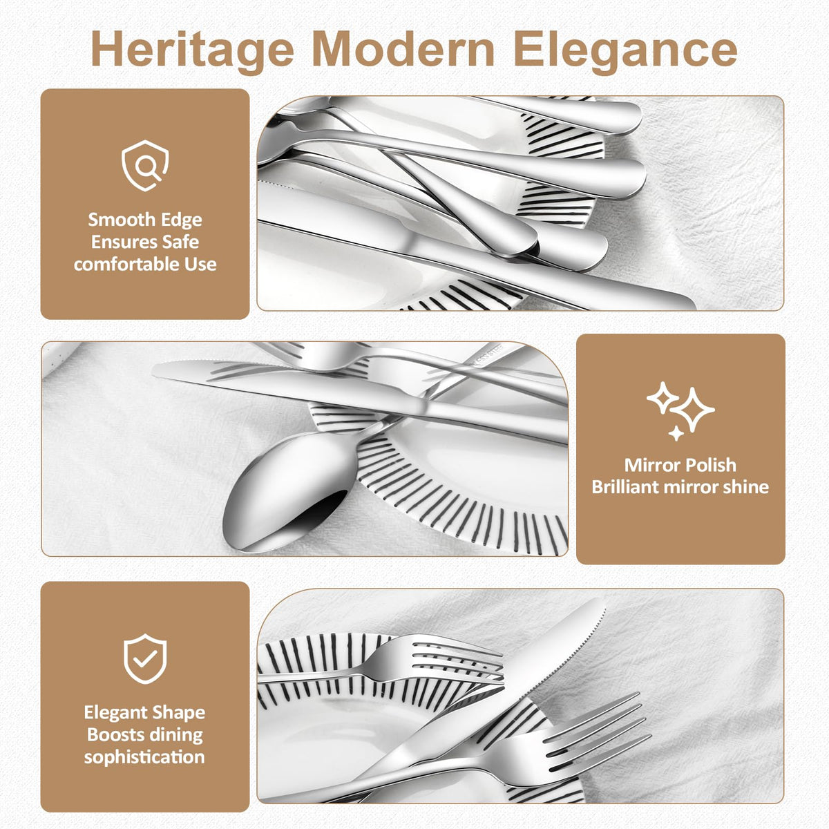 Lazycorner salad fork features a polished finish and easy handling.