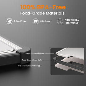 LBD dual-sided surface for meat and vegetables in one board.