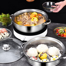 Lcilent dishwasher-safe steamer pot simplifies cleanup after meals.