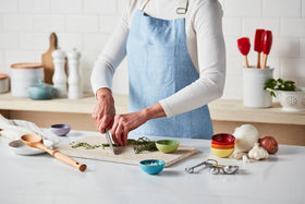 Le Creuset 2-ounce pinch bowls ideal for condiments, dressings, and dips.