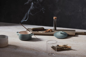 Le Creuset mini round cocotte is oven and microwave safe.