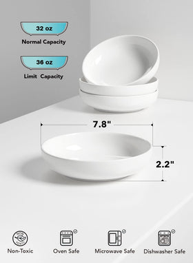 LE TAUCI ceramic bowls for soup and dessert, durable for daily use.
