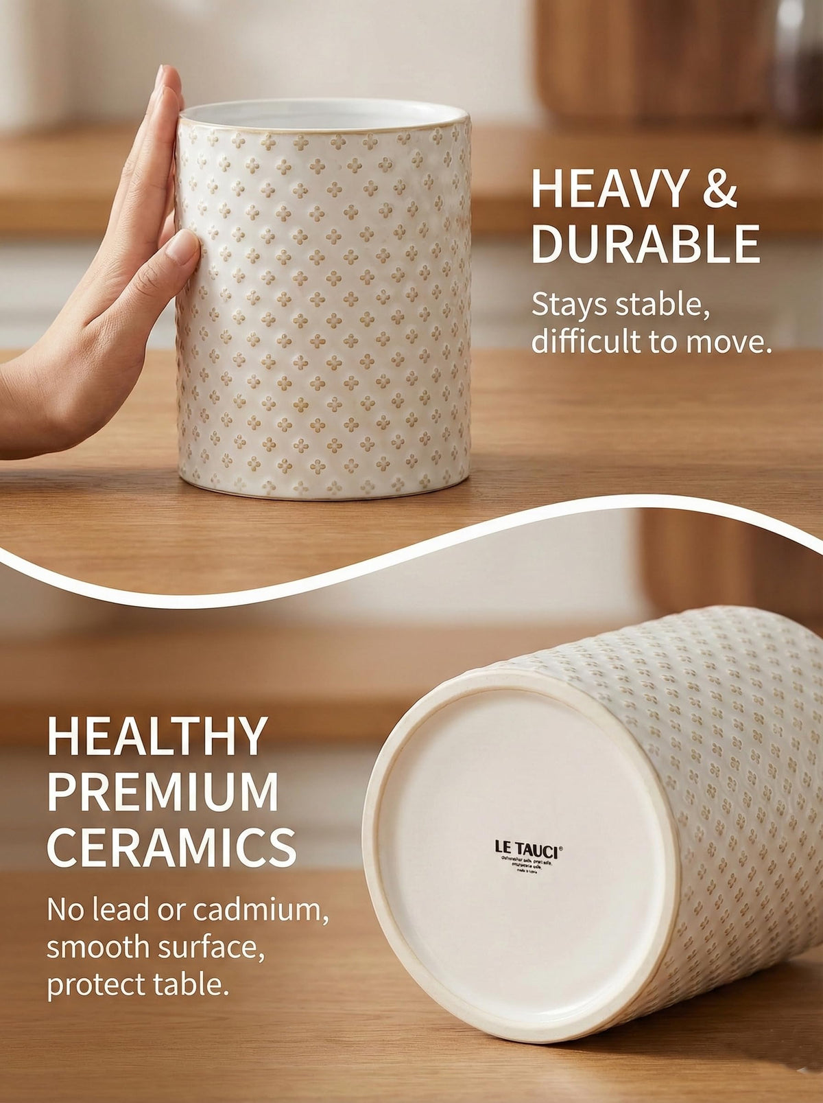 LE TAUCI dishwasher-safe glaze for effortless cleaning after cooking
