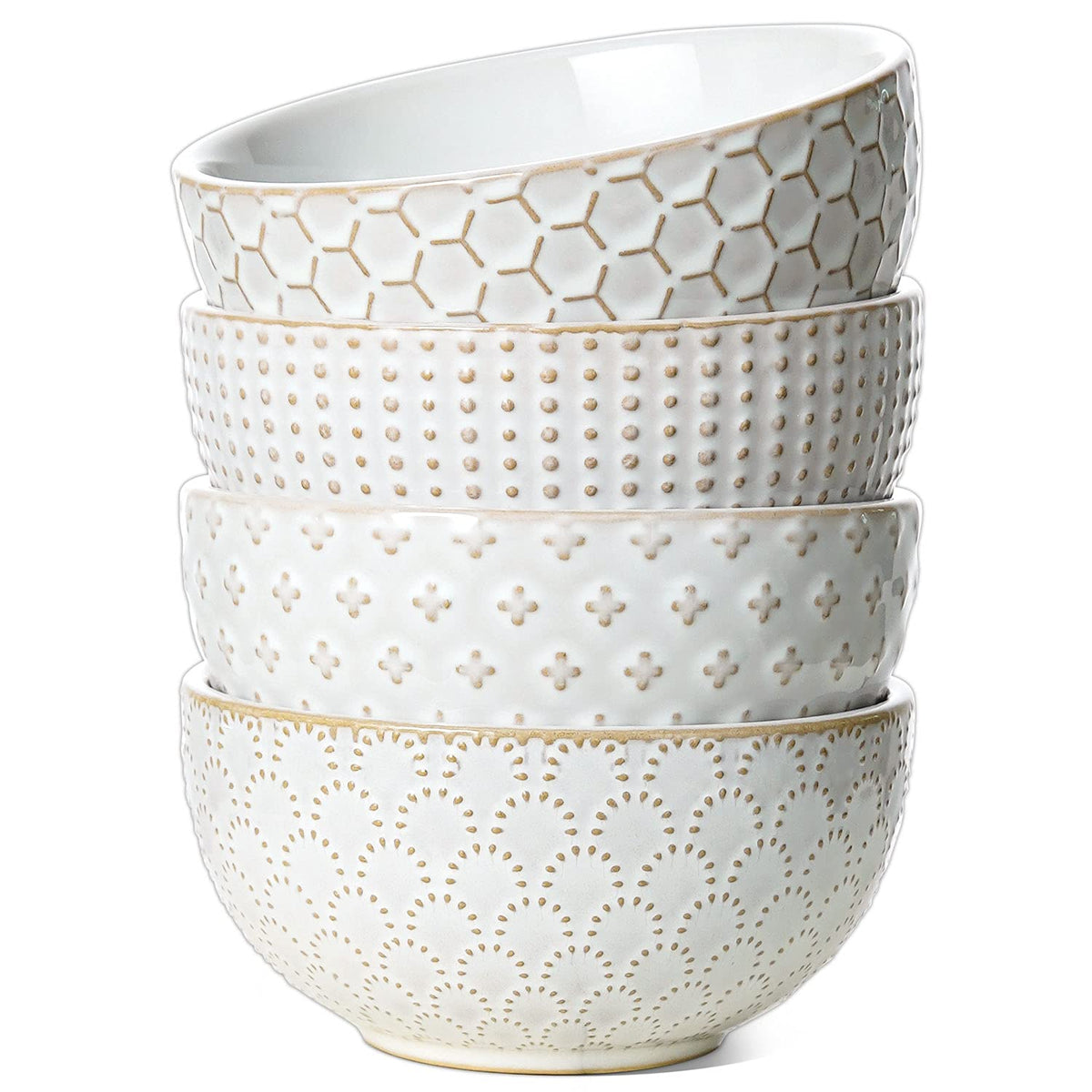 LE TAUCI ice cream bowls with embossed exterior for elegant dessert serving.
