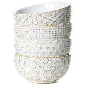 LE TAUCI ice cream bowls with embossed exterior for elegant dessert serving.