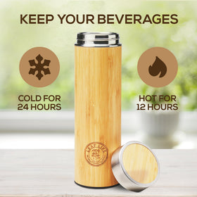 LeafLife tea bottle interior stainless steel liner preserves flavor without taint.