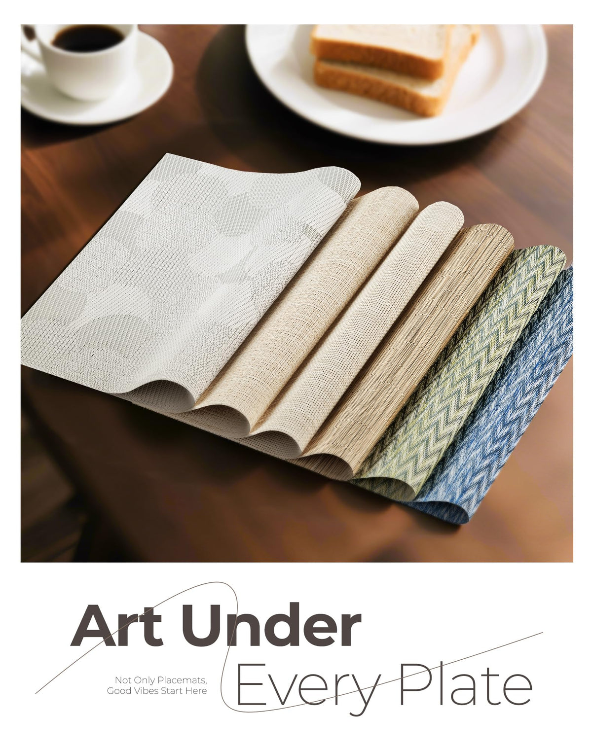 Leetaltree easy cleanup placemats wipe or rinse quickly.