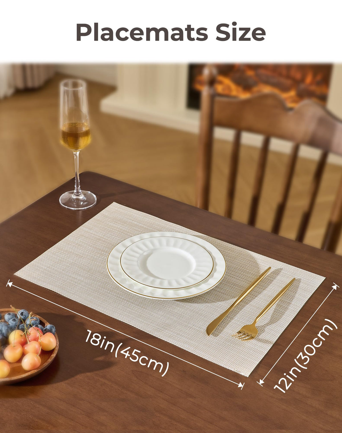 Leetaltree washable placemats are easy to wipe clean after meals.