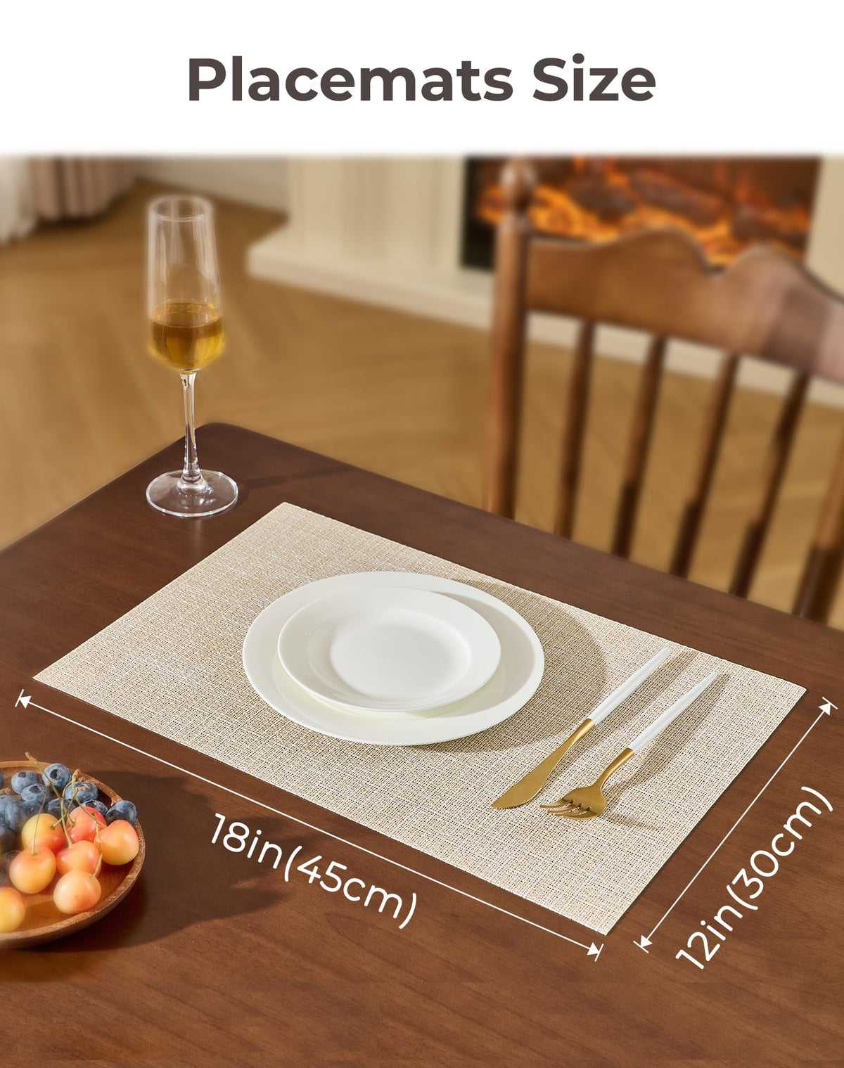 Leetaltree non-slip placemats keeping plates steady during meals