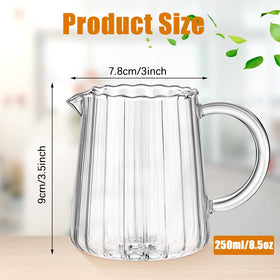 Leinuosen wave-style pitcher spout ensures clean, drip-free pouring.