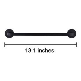 LEKUSHA towel bar with aluminum body resists rust and scratches.