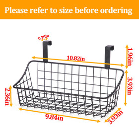 LeleCAT grid storage basket with hooks provides clutter-free kitchen organization.